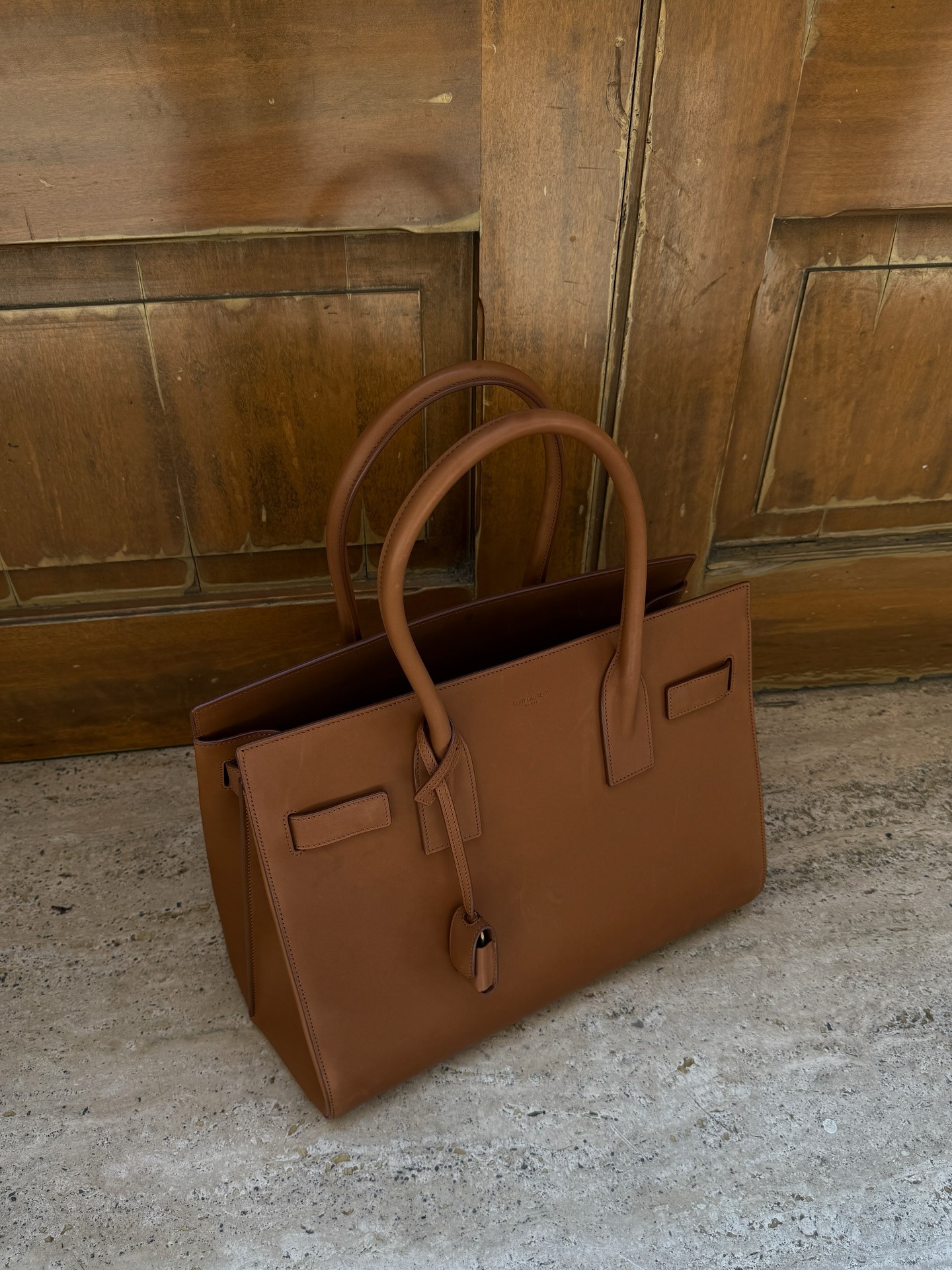 Brown Saint laurent Sac de Jour bag
