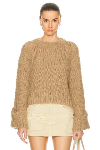 Open Stitch Knit Sweater