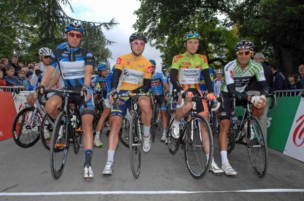 The jerseys at the start of stage 6 in Tour of Britain