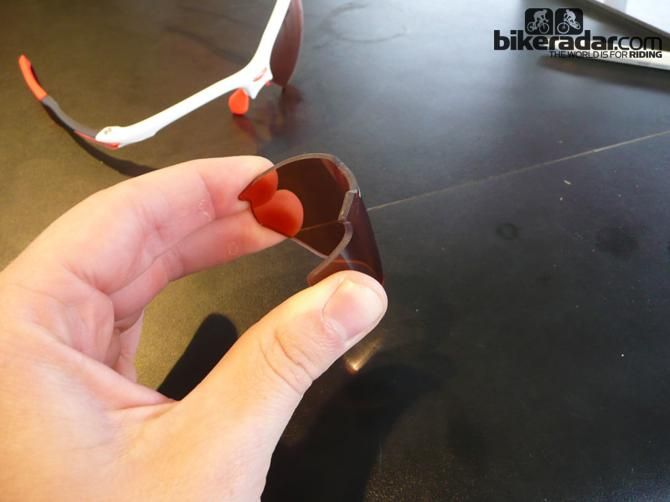 Rudy Project's new Impact X glasses come with an incredibly flexible lens to increase durability. The photochromatic lens has a range of 18-78%.