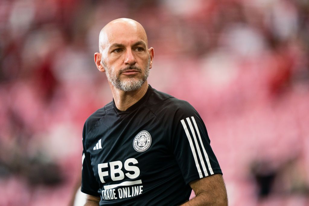 Leicester City Manager Enzo Maresca during the pre-season friendly match between Liverpool FC and Leicester City at the National Stadium on July 30, 2023 in Singapore. (Photo by Lampson Yip - Clicks Images/Getty Images)