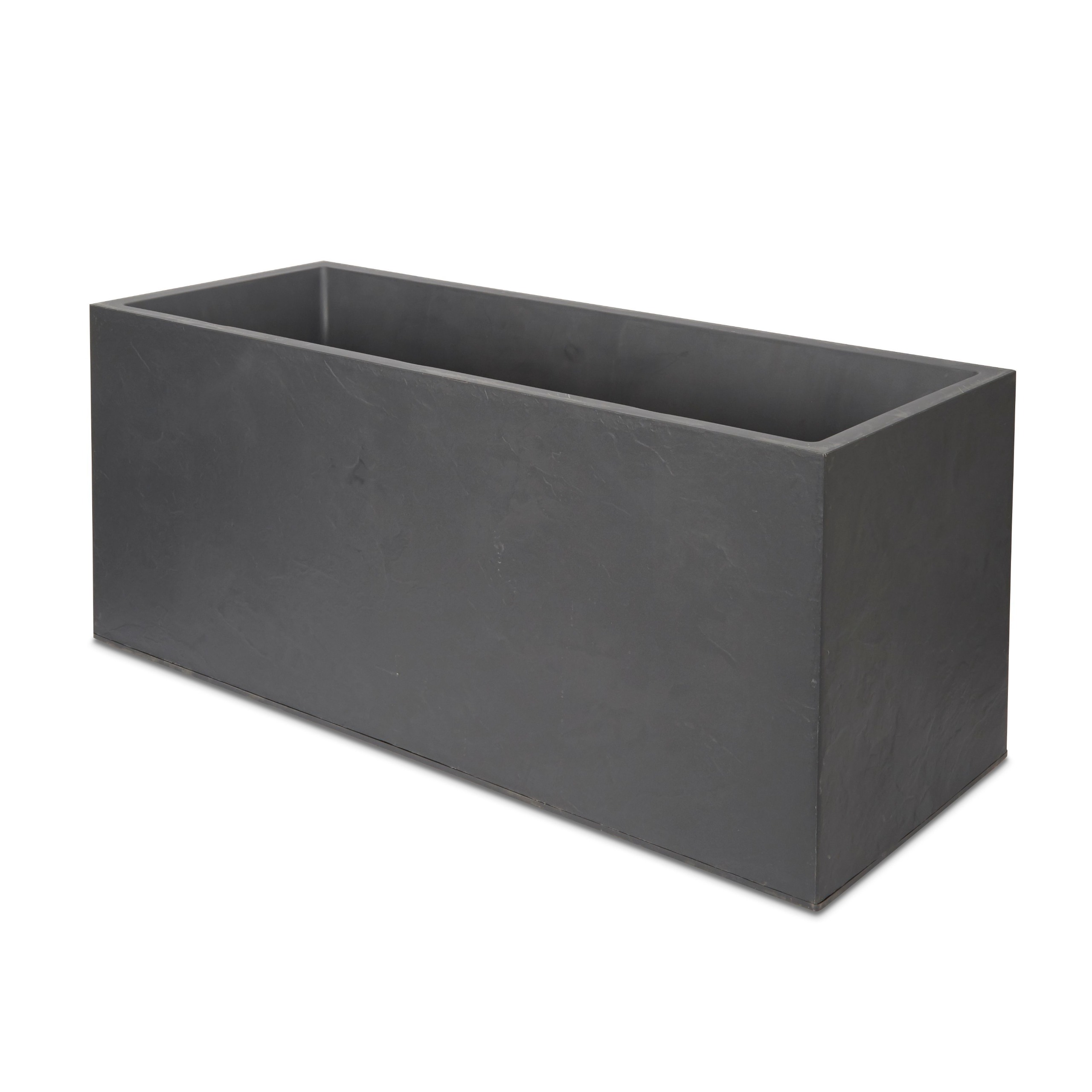 Verve Matt Rectangular Plastic Trough 98l (w)100cm- Dark Grey