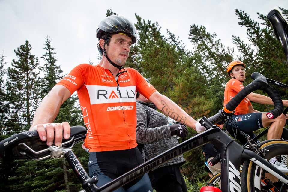 Evan Huffman (Rally Cycling) won the opening stage at the Tour of Alberta.