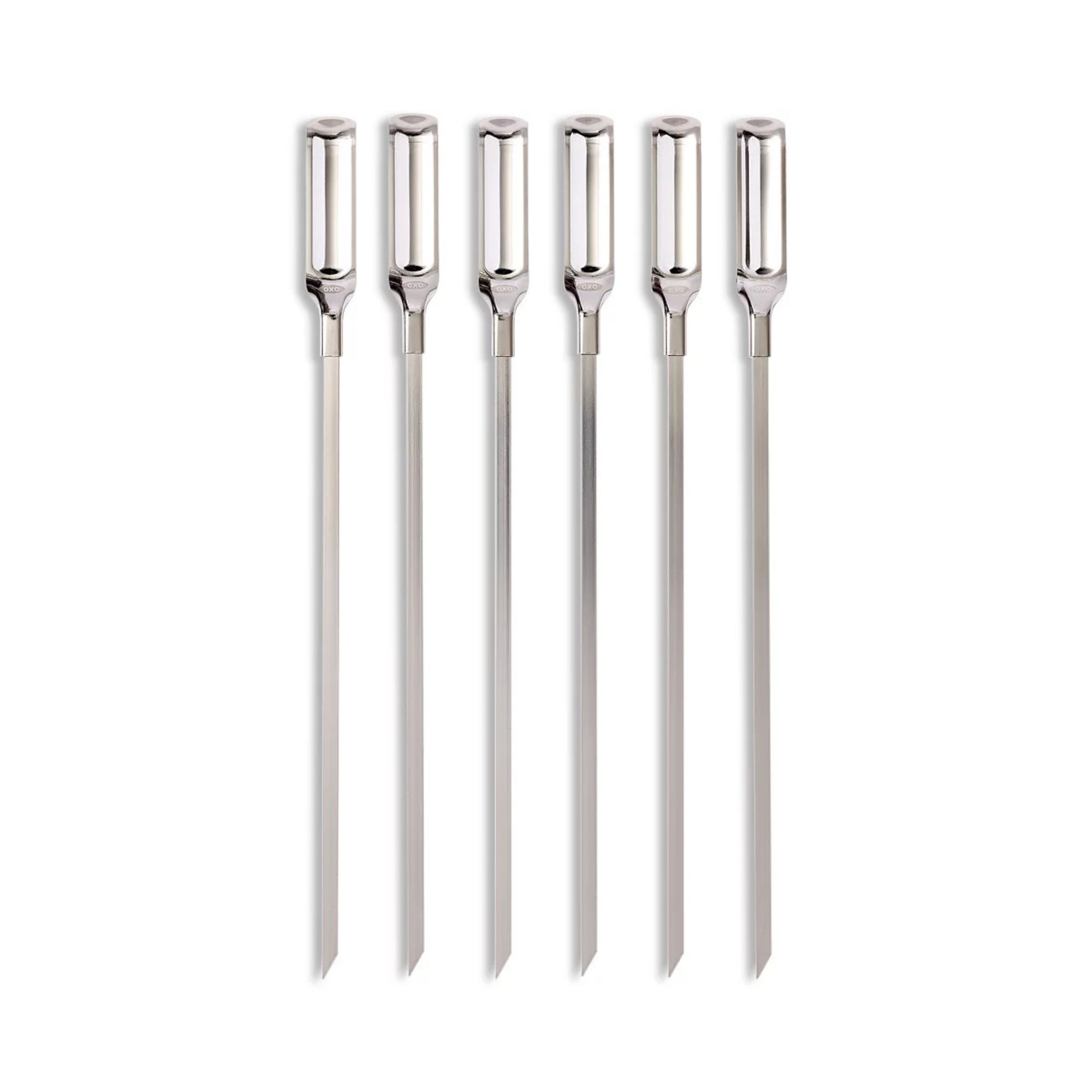 Metal food skewers