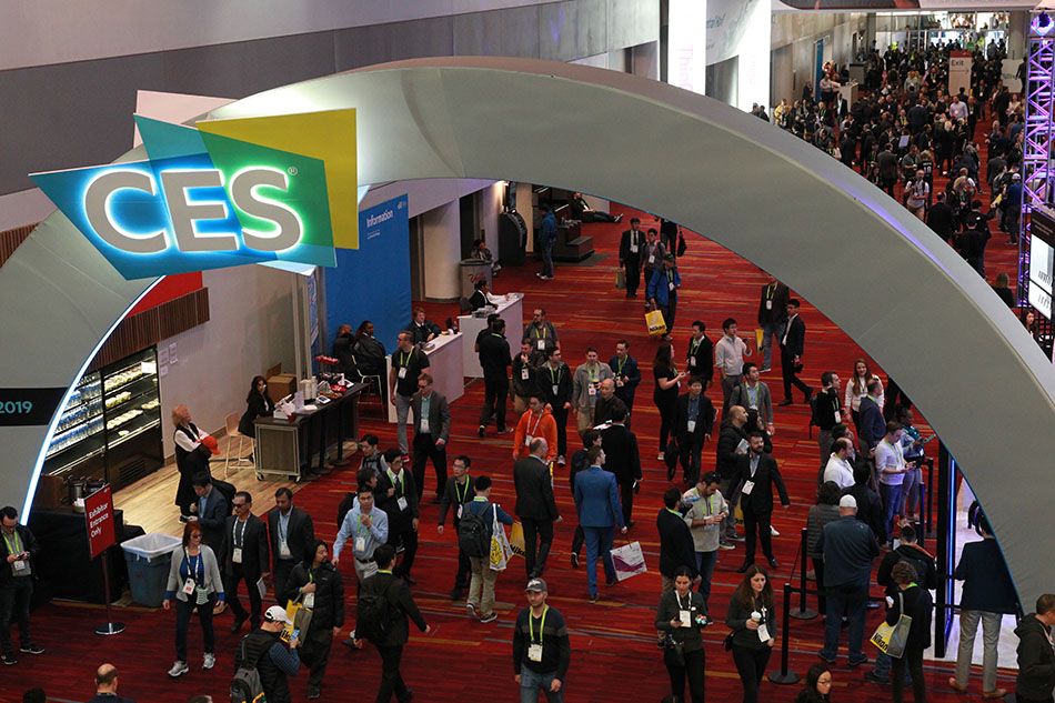 CES show floor in Las Vegas, 2019