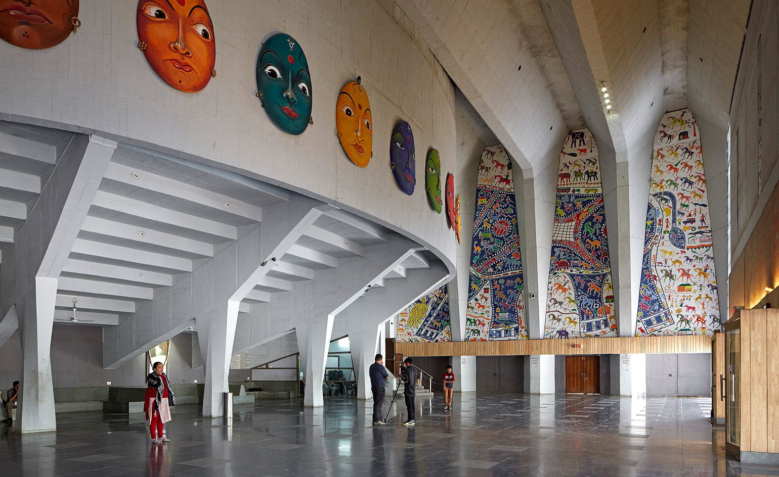 The entrance lobby of Tagore Memorial Hall