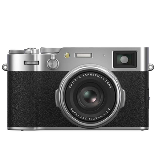 Fujifilm X100VI compact camera on a white background