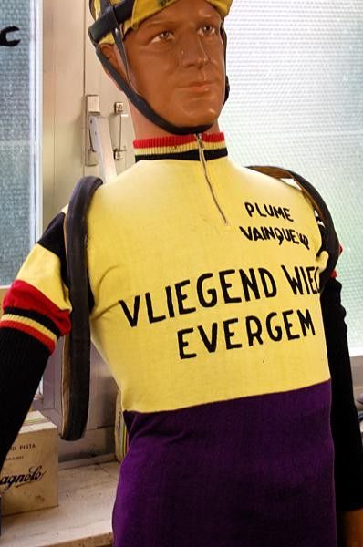 Jersey that couldn't be worn at some races due to advertisement; they redesigned a PV shirt.