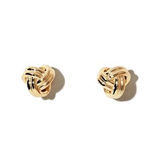 Love Knot Earrings in Gold by Gold Trip