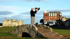 Alfred Dunhill Links Championship Live Stream: Ryan Fox with Alfred Dunhill Links Championship trophy GettyImages 1429753267