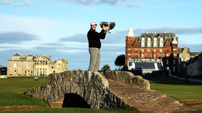 Alfred Dunhill Links Championship Live Stream: Ryan Fox with Alfred Dunhill Links Championship trophy GettyImages 1429753267