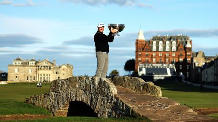 Alfred Dunhill Links Championship Live Stream: Ryan Fox with Alfred Dunhill Links Championship trophy GettyImages 1429753267