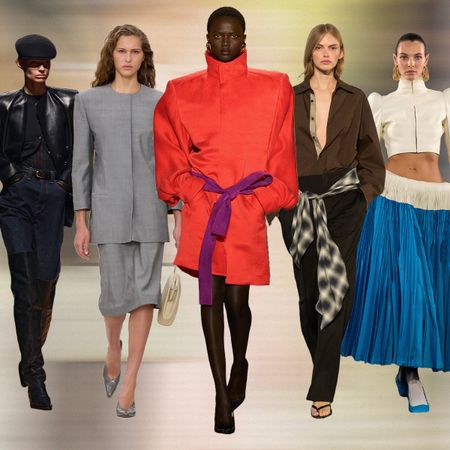 a collage of the best runway looks from the fall/winter 2025 collections