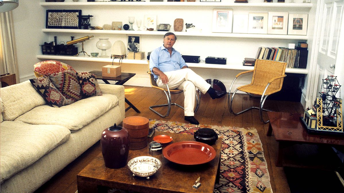 Mandatory Credit: Photo by Press Photos Ltd./REX/Shutterstock (149944d)Sir Terence ConranSir Terence Conran at home, Britain - 1988