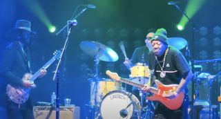 Gary Clark Jr. (left) and Eric Gales perform at the Steven Tanger Center for the Performing Arts in Greensboro, North Carolina