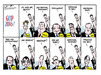 Political cartoon GOP 2016 Mitt Romney