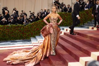 Blake Lively on the red carpet at the Met Gala