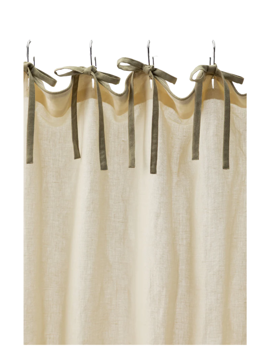 Lillian Linen Shower Curtain