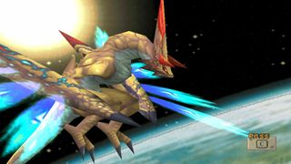 In-game screenshot of the Kaiser Dragon in Breath of Fire 4.