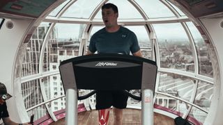 Darren completes his challenge at the London Eye