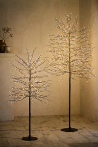 Anthropologie Illuminated LED Winter Half Tree