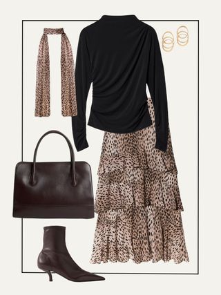 LEOPARD PRINT SKIRT OUTFITS