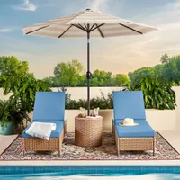 Mainstays Chelsea Outdoor Patio Steel Chaise Lounge