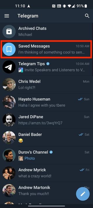 How To Bookmark Save Messages Telegram 7