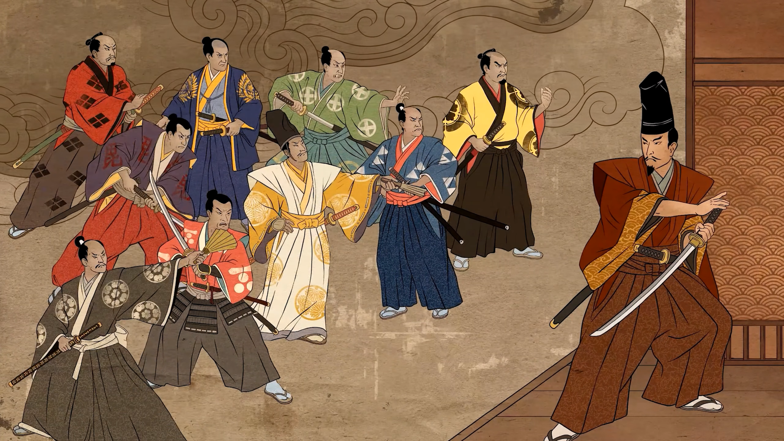 Shogun 2 woodblock art