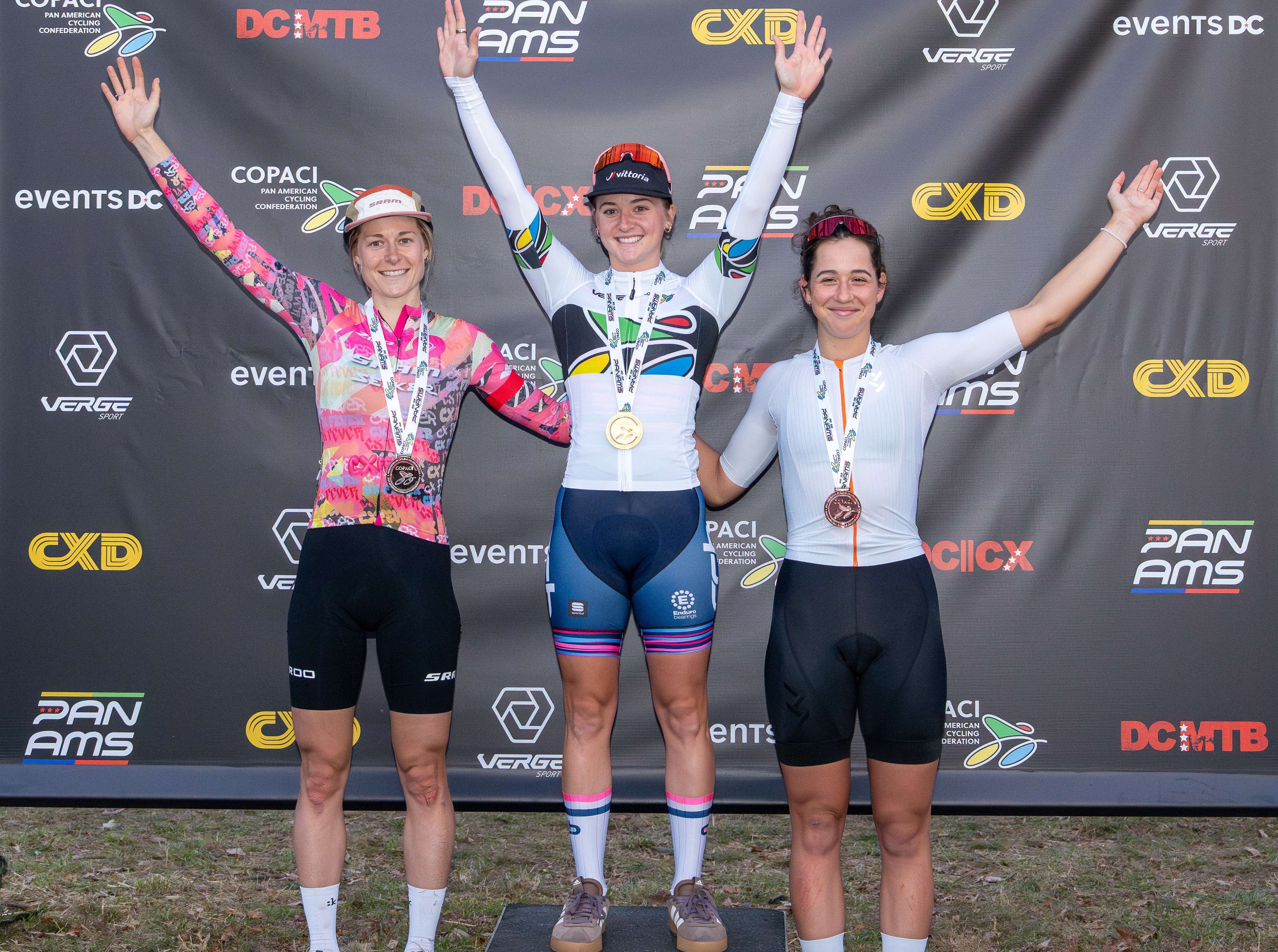 Elite women's Pan-Am podium