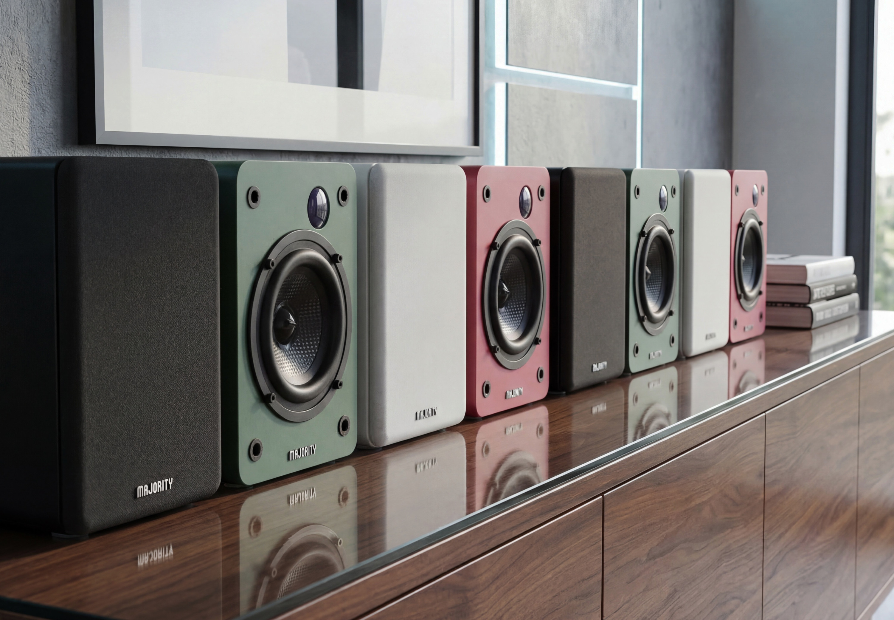 Majority D50X bookshelf speakers