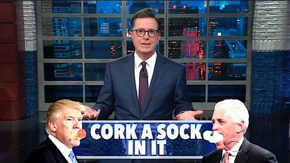 Stephen Colbert annotates the GOP Civil War