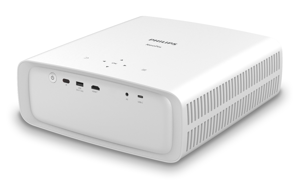 Philips NeoPix 750 Smart projector white back