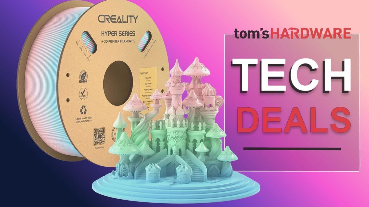 Get $180 of 3D printing filament for just $86 in this eBay blowout — save 52% on 10 reels of Creality's Hyper PLA, just $8.63 a spool