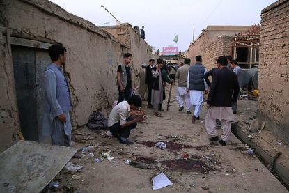 Explosion aftermath in Kabul.