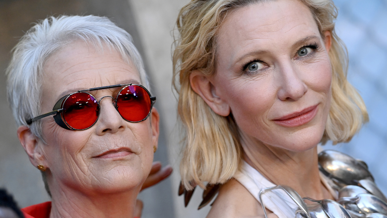 Jamie Lee Curtis and Cate Blanchett attend &quot;Borderlands&quot; Special Los Angeles Fan Event at TCL Chinese Theatre on August 06, 2024 in Hollywood, California