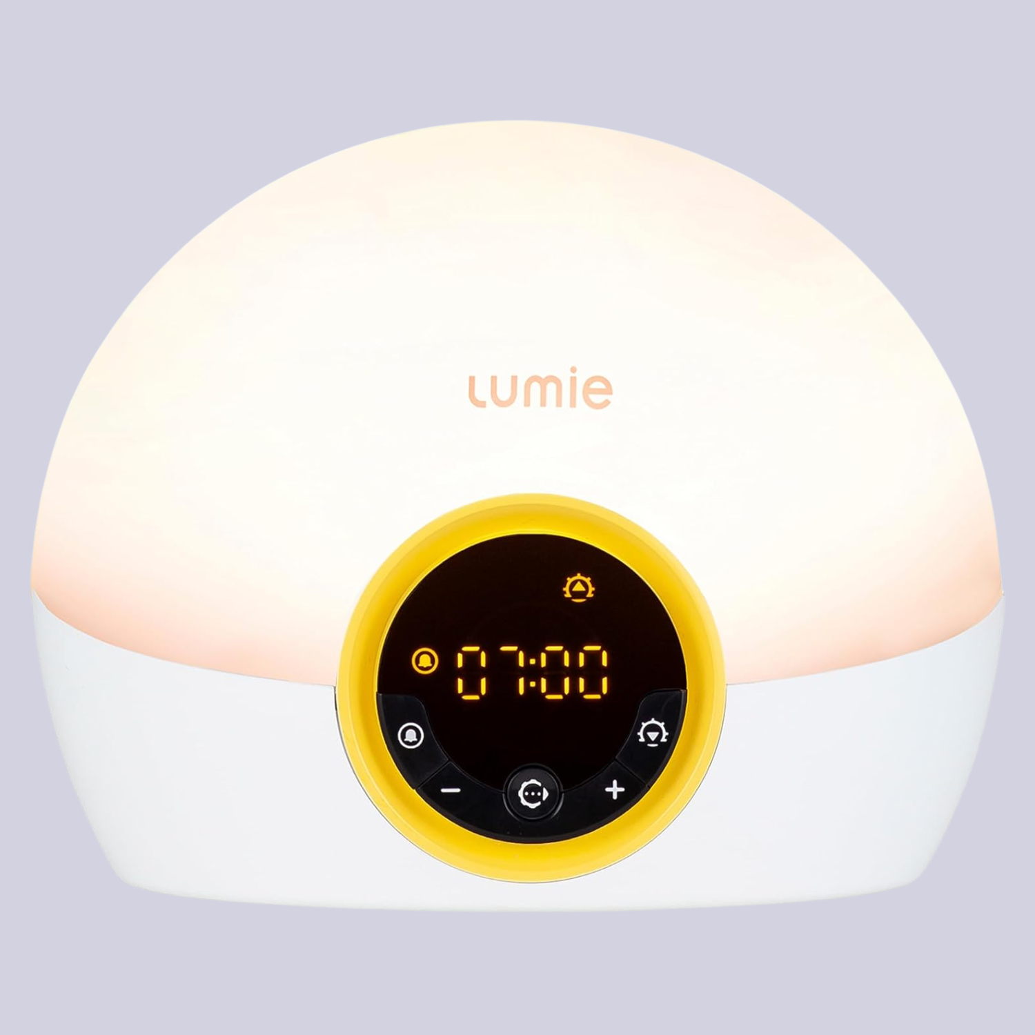 A white sunrise clock