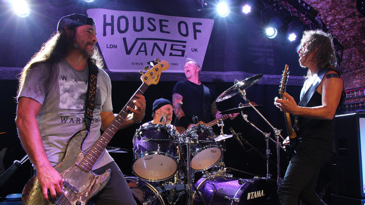 Metallica perform at London&#039;s House Of Vans