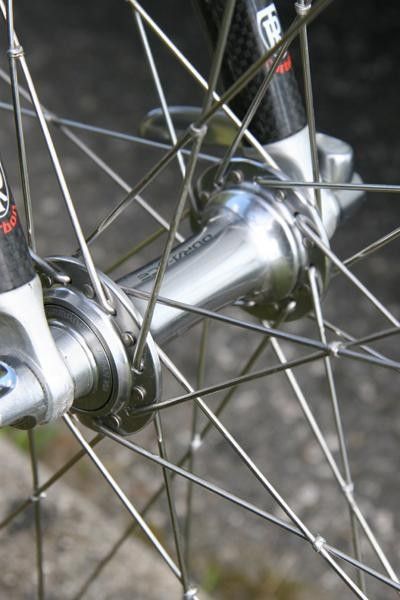 32 hole hubs and soldered spokes