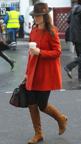 Pippa Middleton walks in London on January 05, 2012