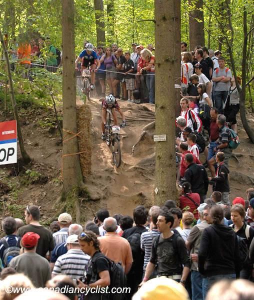 Spectators love the technical sections at the Offenburg World Cup.