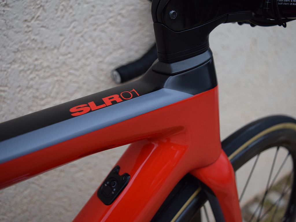 Clean lines and colours for the BMC Racing team's flagship bike