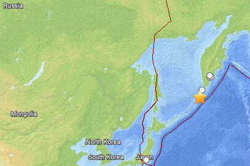 earthquake map