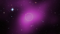 The location of Cloud 9, a "failed galaxy" packed with gas and dark matter but absent of stars