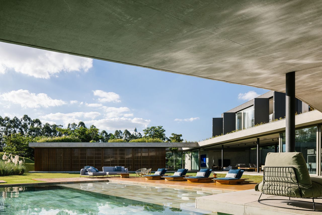 View of pool at Casa Colina by FGMF