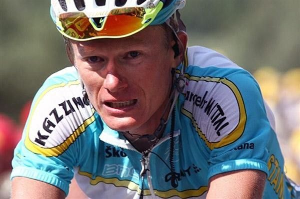 Kazakhstan's Alexander Vinokourov (Astana) tested positive for blood doping