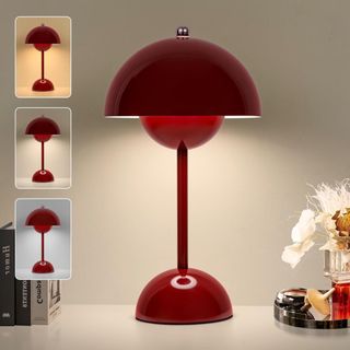 Red portable lamp