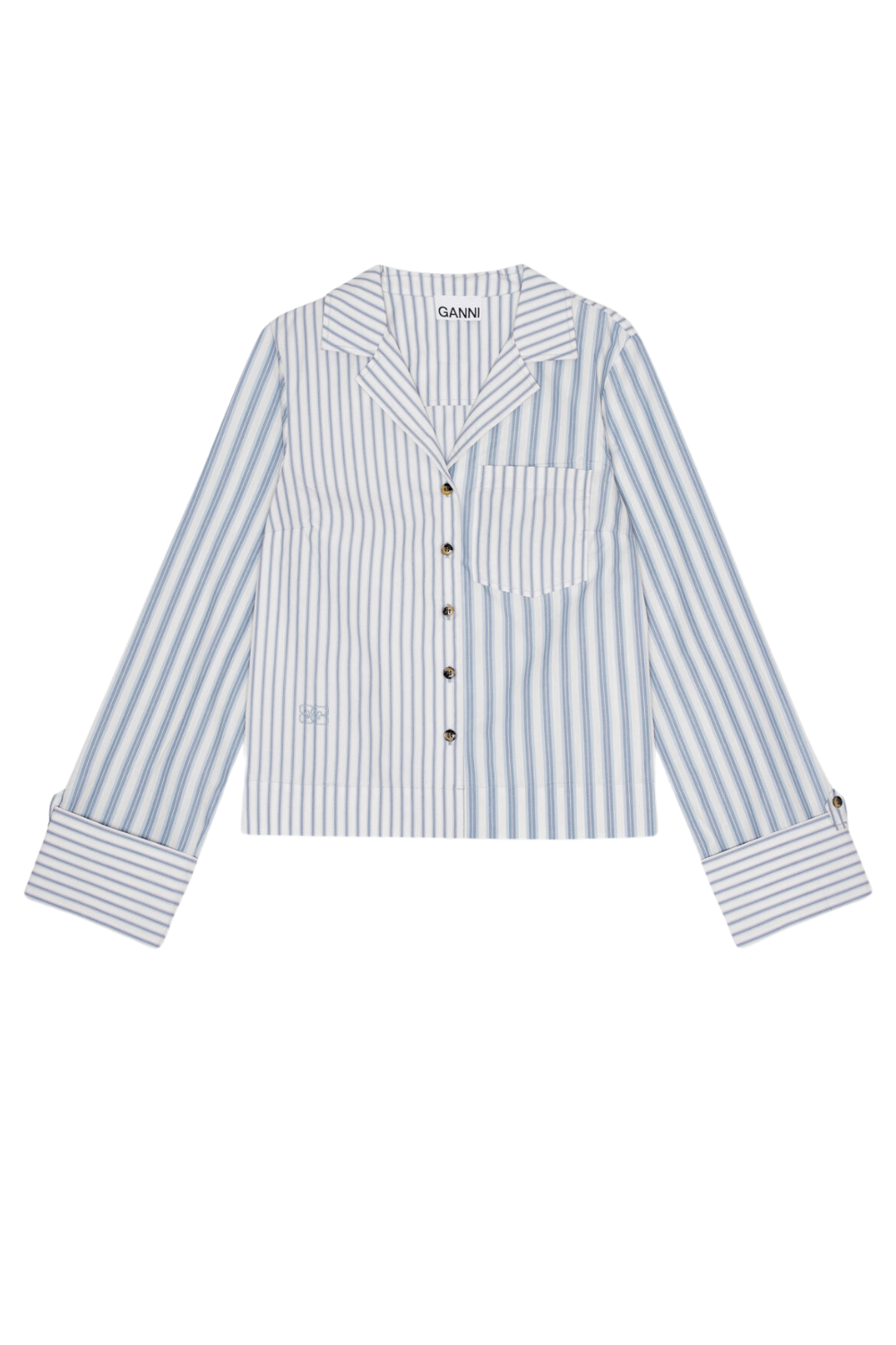 Blue Stripe Cotton Shirt