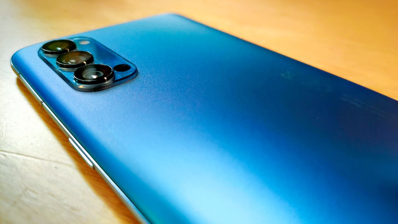 The rear of the Oppo Reno4 Pro 5G