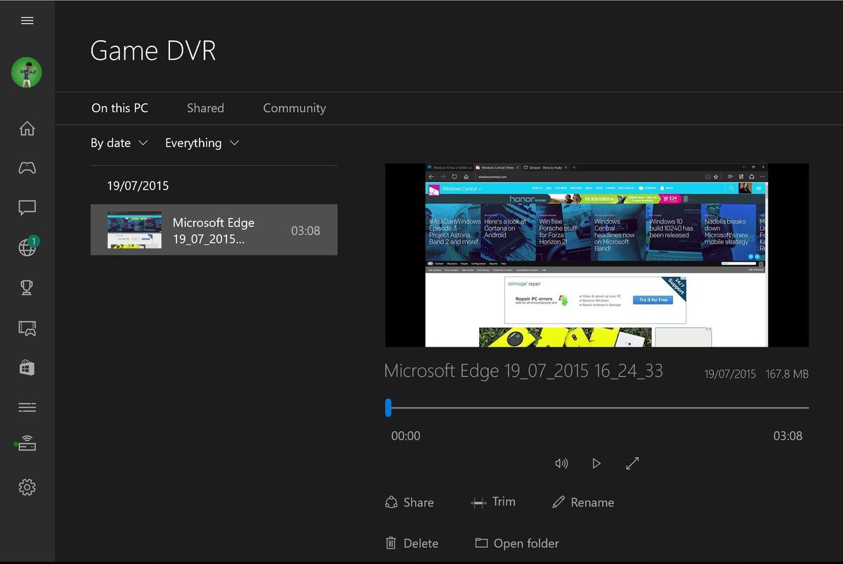 Record more than just games with the Windows 10 Game DVR | Windows Central